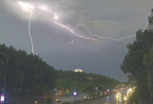 Chance of rain with strong winds, gusts and thunder in most districts of Khyber Pakhtunkhwa from tomorrow.