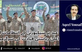 Security arrangements on Eid and activities of the top state leadership