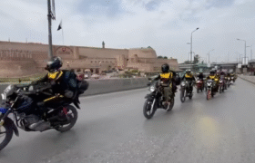 With the support of Khyber Pakhtunkhwa Tourism Authority, the caravan of Peshawar bikers left for Thandiani