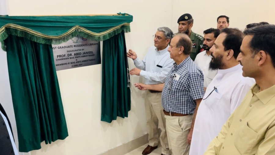 Inauguration of library equipped with modern facilities at Ayub Medical Institution Abbottabad