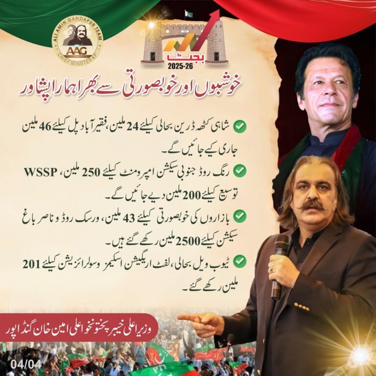 خیبرپختونخوا بجٹ 2025-26: