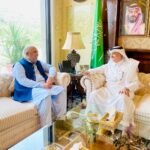 سابق اسپیکر قومی اسمبلی اسد قیصر کی سعودی عرب کے سفیر نواف بن سعید المالکی سے ملاقات