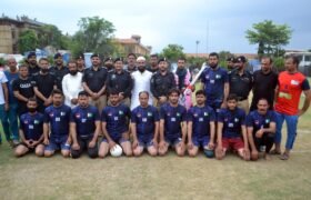 On the occasion of Police Martyrs' Day, August 4, a volleyball match was organized in Malik Saad Shaheed Police Line