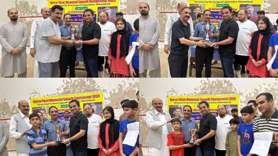 Abbottabad Qaiser Khan Memorial Squash Championship concludes