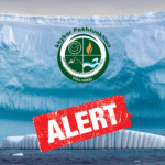PDMA's Glacier Alert, advising the public to be alert