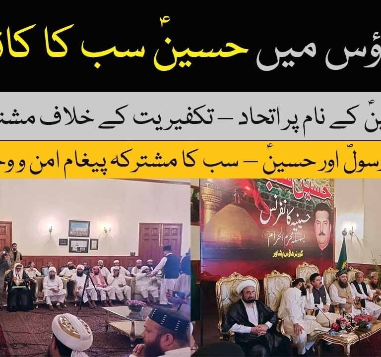 Peshawar: "Hussain Sab Ka" conference held at Governor House
