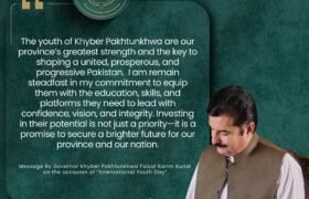 Message of Governor Khyber Pakhtunkhwa on the occasion of International Youth Day