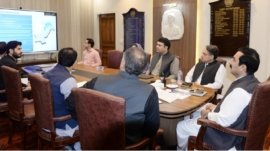 Meeting regarding (Glacial Lake Outburst Floods) chaired by Chief Secretary Khyber Pakhtunkhwa
