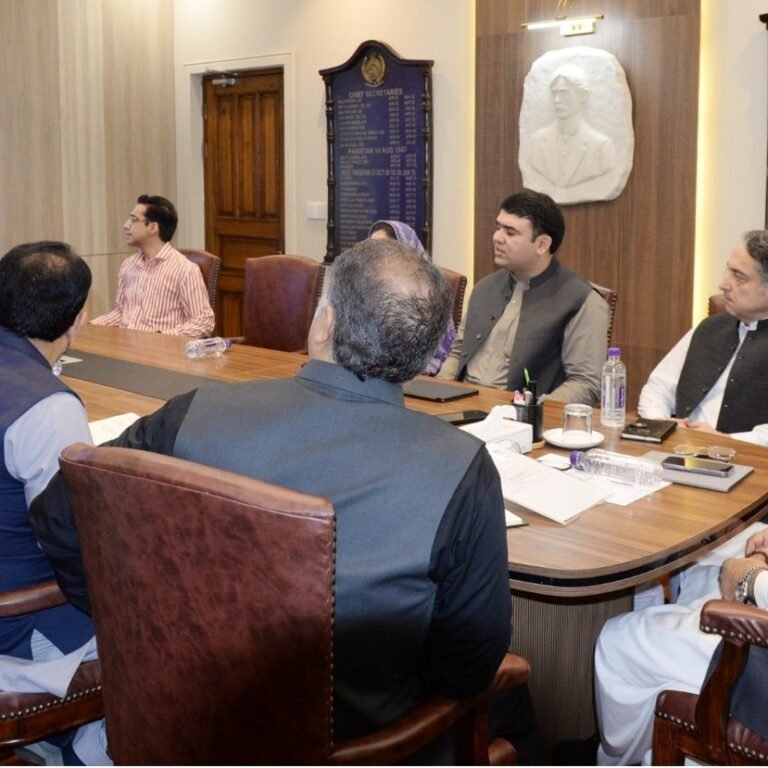 Meeting regarding (Glacial Lake Outburst Floods) chaired by Chief Secretary Khyber Pakhtunkhwa