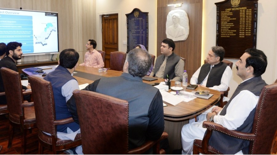 Meeting regarding (Glacial Lake Outburst Floods) chaired by Chief Secretary Khyber Pakhtunkhwa