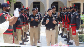 The function was organized on the occasion of Abbottabad Police Martyrs Day