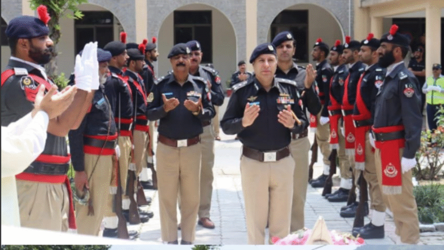 The function was organized on the occasion of Abbottabad Police Martyrs Day