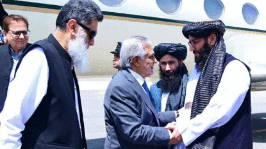 Deputy Prime Minister Ishaq Dar reached Kabul to participate in the tripartite talks