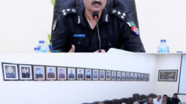 A meeting was held under the chairmanship of CCPO on the peaceful conduct of Chehlum Imam Hussain
