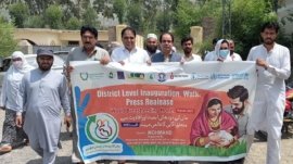 District Mohmand: Organized awareness walk on benefits of breast milk