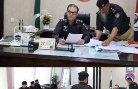 Mardan: In order to solve the problems of police officers and jawans in the DPO office, an orderly room was held