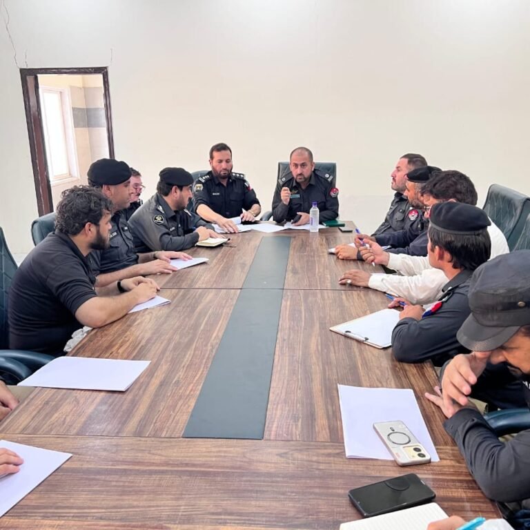 Conducting a training session to develop Khyber investigative affairs on modern lines