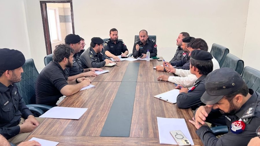 Conducting a training session to develop Khyber investigative affairs on modern lines