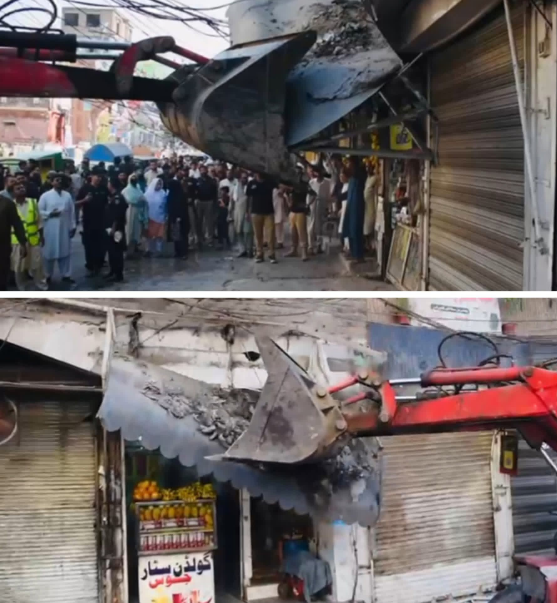 Peshawar: District administration big operation against encroachments