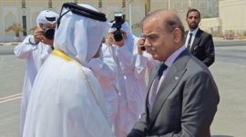 Pakistan Prime Minister Shahbaz Sharif left for Qatar on an emergency visit