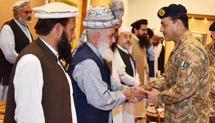 Field Marshal Syed Asim Munir visits Peshawar, meets with tribal elders' jirga