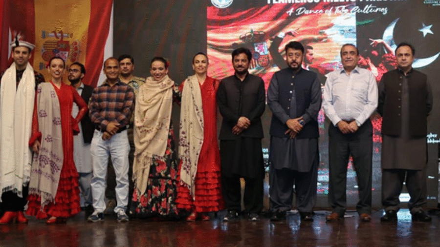 A spectacular demonstration of Spanish cultural dance Flamenco for the first time in Khyber Pakhtunkhwa
