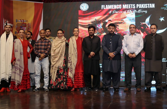 A spectacular demonstration of Spanish cultural dance Flamenco for the first time in Khyber Pakhtunkhwa