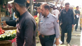 Traffic police Charsadda operation against encroachment