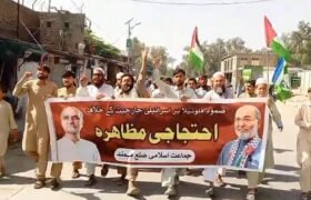 Mohmand District: Jamaat-e-Islami protest against Israeli aggression