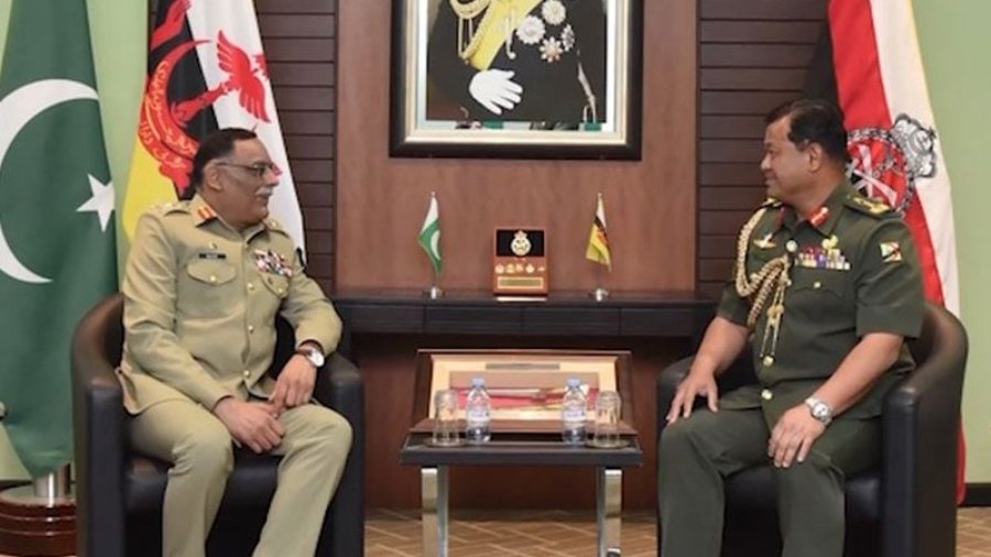 Chairman Joint Chiefs of Staff Committee (CJCSC) General Sahir Shamshad Mirza has held meetings with the sultan of Brunei Darussalam