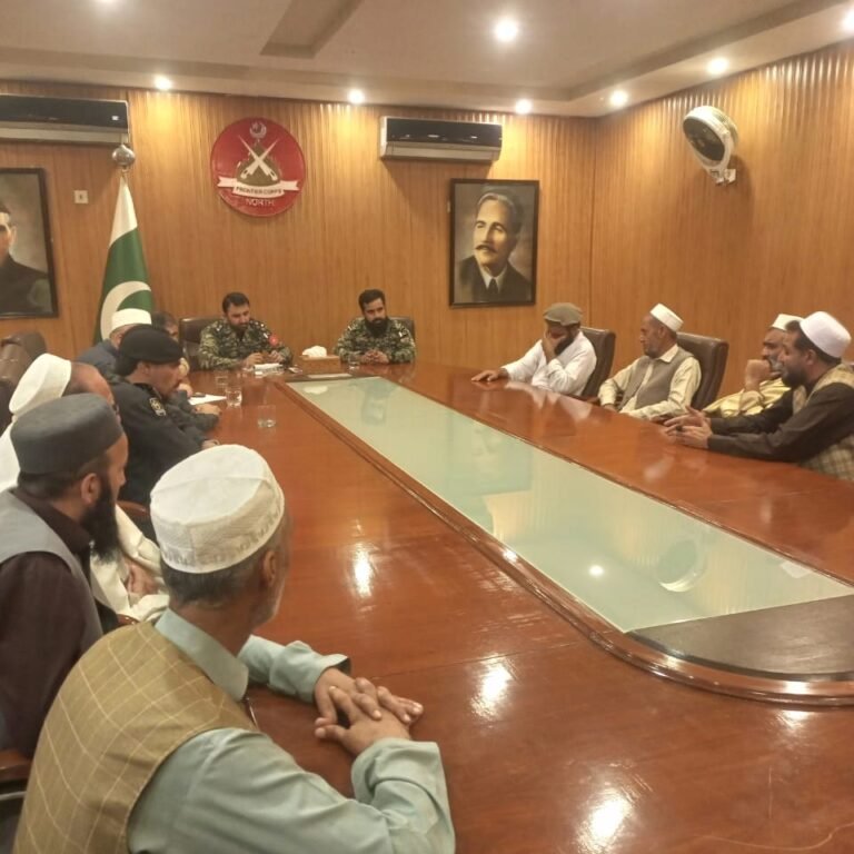 Jirga between Khyber District security forces and regional elders