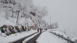 Snowfall in Khyber Pakhtunkhwa, Azad Kashmir, and Gilgit-Baltistan.