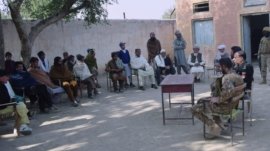 Lakki Marwat: A jirga of elders and notables held under the supervision of the police and the Pakistan Army