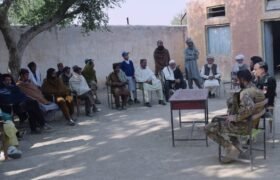 Lakki Marwat: A jirga of elders and notables held under the supervision of the police and the Pakistan Army