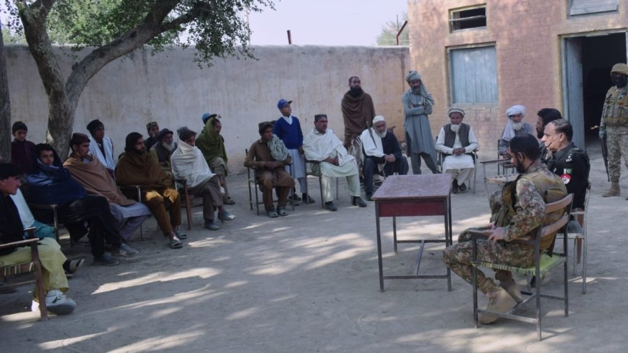 Lakki Marwat: A jirga of elders and notables held under the supervision of the police and the Pakistan Army