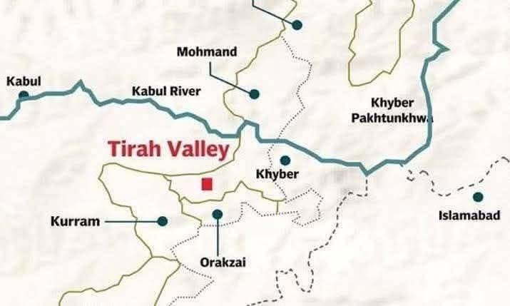 Decisive phase against terrorists in the Tirah Valley.
