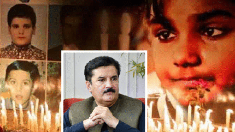 Governor Faisal Karim Kundi pays tribute to the APS martyrs.