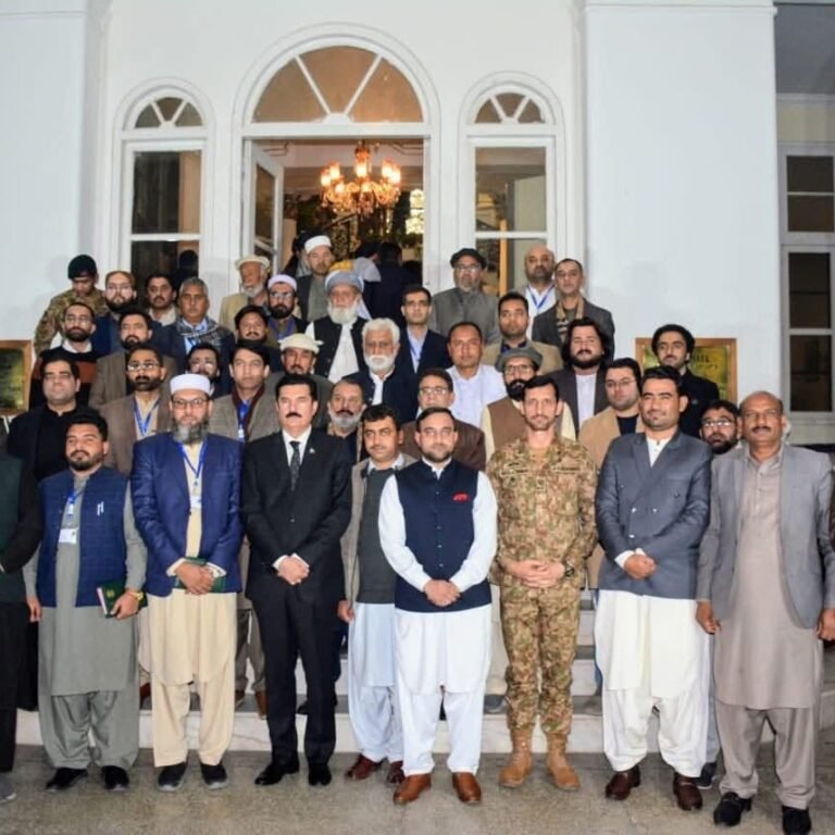“National Workshop Khyber Pakhtunkhwa participants visit Governor House, Peshawar.”