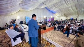 Governor Khyber Pakhtunkhwa attends the closing session of the Global Tourism Conference.