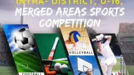 Under-16 Games in Merged Districts begin Feb 9