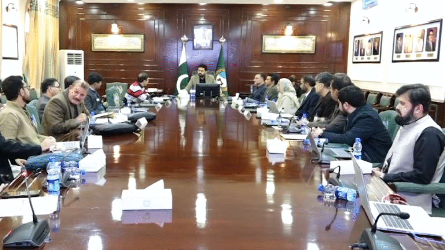 A meeting of the Health Department chaired by the Chief Minister of Khyber Pakhtunkhwa.