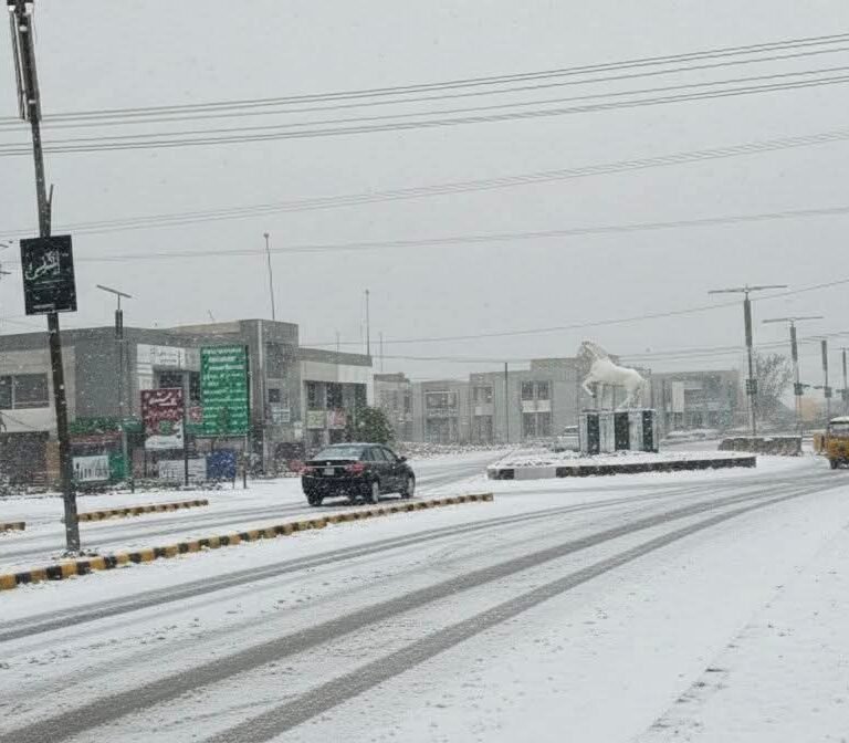 Snowfall in Miranshah and Mir Ali for the first time in 12 years