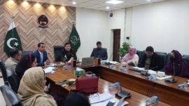 Abbottabad: Key meeting on education and rural development projects.