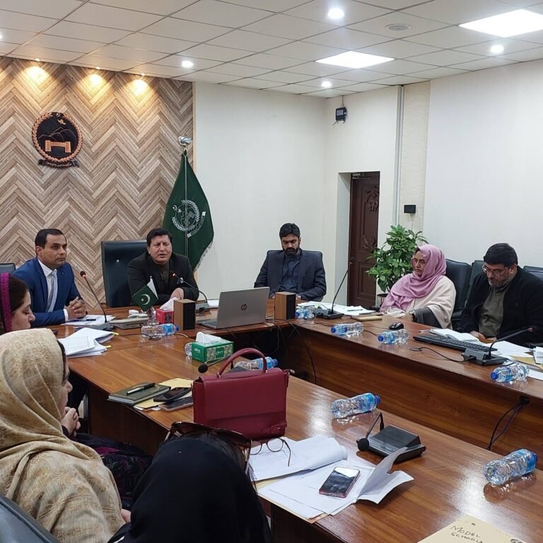 Abbottabad: Key meeting on education and rural development projects.