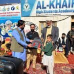 School bag distribution and tree plantation drive held in Mohmand district.