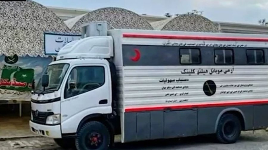 A free medical camp organized by the Pakistan Army in North Waziristan.