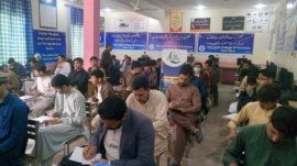 Alkhidmat Foundation organized an IT program in Takht Bhai.