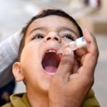 A four-day anti-polio campaign continues under strict security in Nowshera.