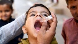A four-day anti-polio campaign continues under strict security in Nowshera.