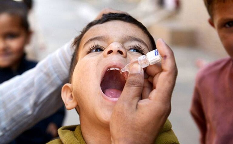 A four-day anti-polio campaign continues under strict security in Nowshera.